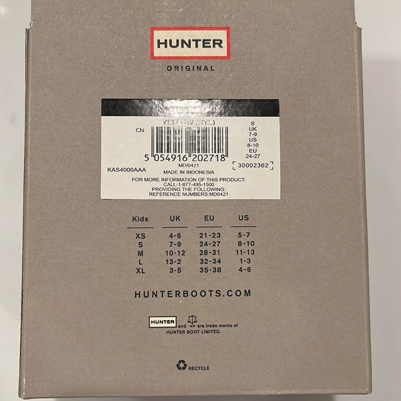 Hunter Fleece Boot Socks - Yellow size Small - Picture 4 of 5